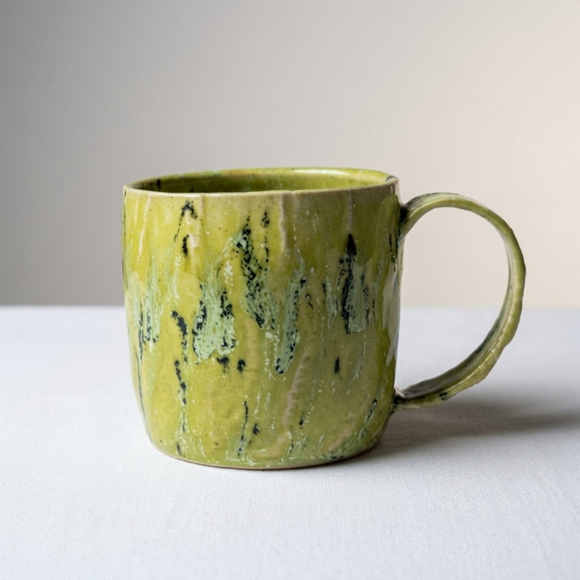 Green espresso cup
