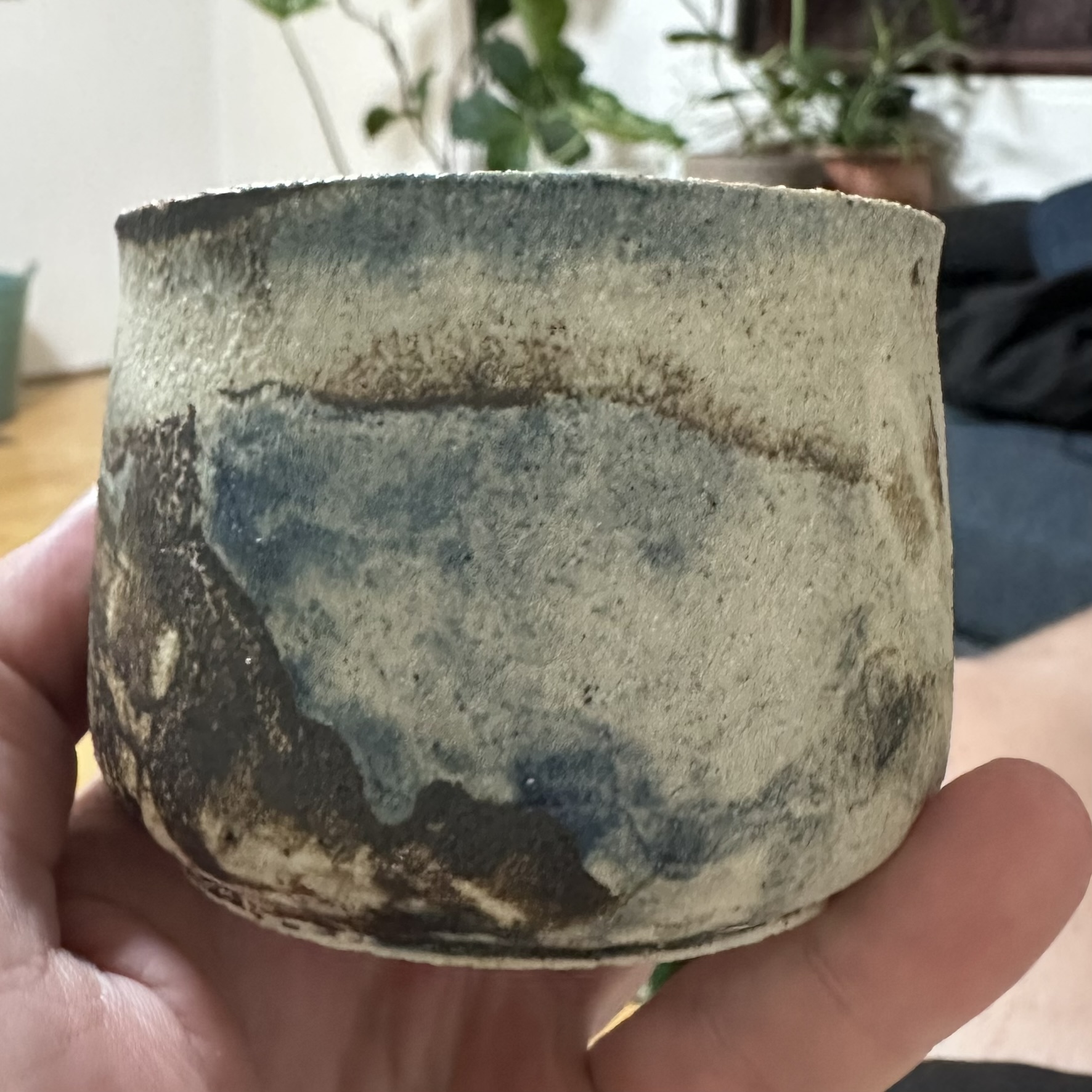Contemporary ceramic bowl with unique form